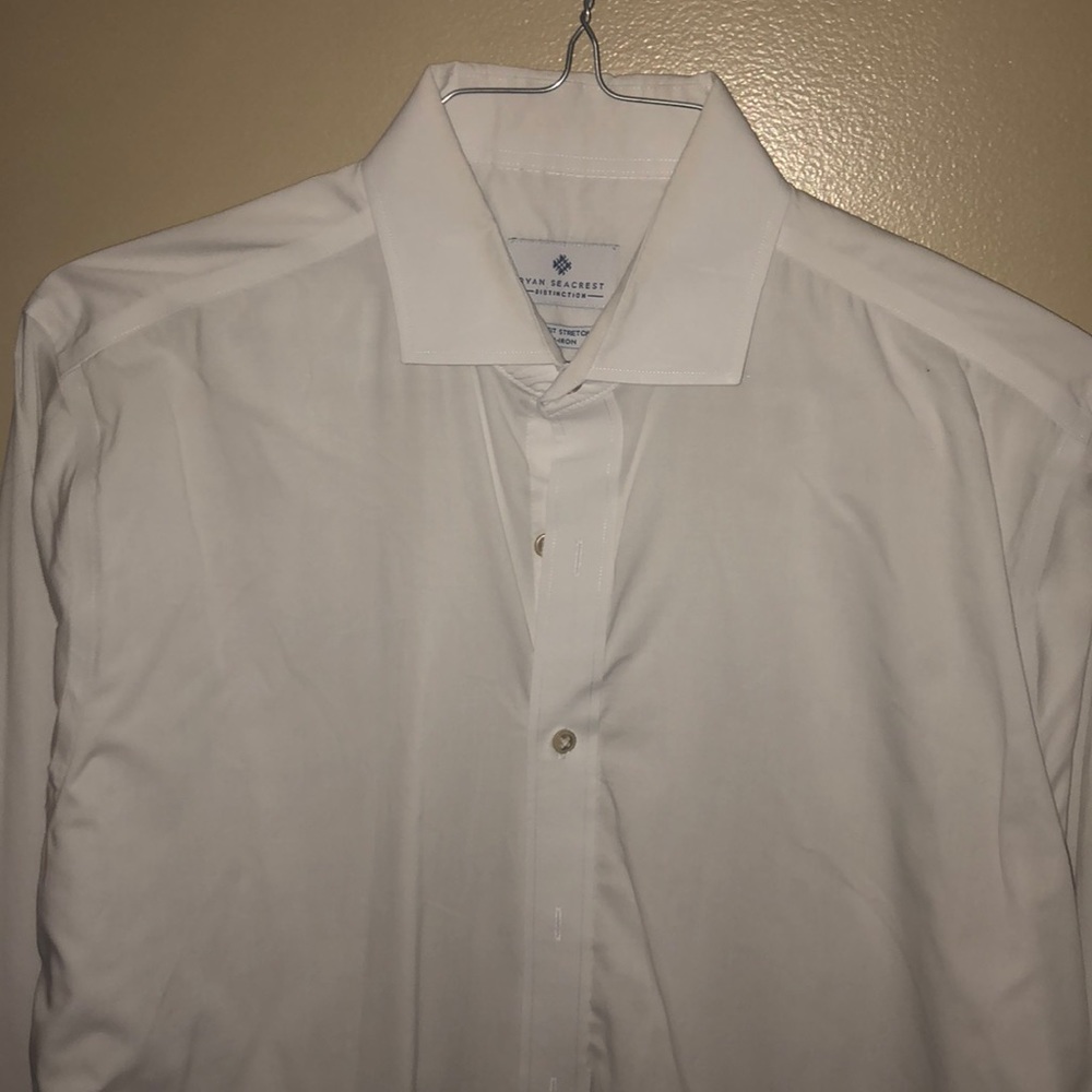 White Ryan Seacrest Distinction Sz 16.5 Dress